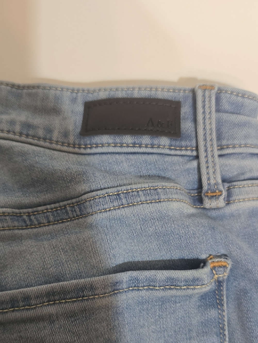 Abercrombie & Fitch Light Blue Straight Leg Jeans Size 26/2 - Picture 5 of 6